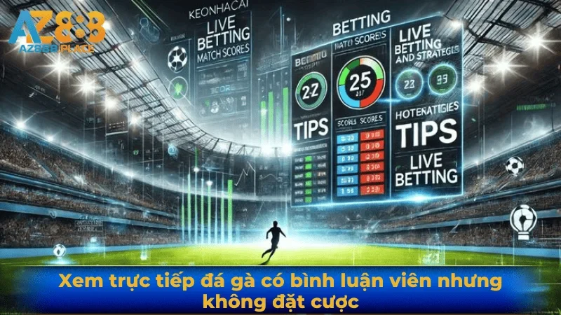 Xem trực tiếp đá gà có bình luận viên nhưng không đặt cược